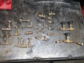 4m-v4ar-b Parker Huge Lot Of Cpi Needle Valves Brass 1/4 Inch And 3/8 Fittings Attachments Etc