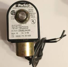 71215sn2qn00n0c222q3 Parker Skinner 2-way Nc Ss Solenoid Valve 1/4 Inch 240v/60hz