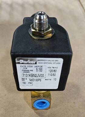 7131kbn2jv00 Parker Skinner 3 Way Normally Closed 1/4 Inch Npt Direct Acting Brass