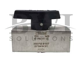 8f-pr6-vt-ss Parker Ball Valve 1/2 Inch Pipe 316 Stainless Steel 8fpr6vtss