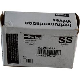 8z-v6ln-ss Parker New Needle Valve 1/2 Cpi Compression 316 Stainless 5000 Psi