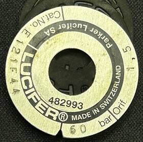 E121f44 Parker Lucifer Solenoid Coil Valve Faceplate Label Badge 482993