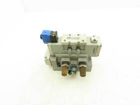 H31vxbg0b9d Parker Pneumatic Solenoid Valve 24vdc 4/2 With Manifold 3/4 Inch Npt