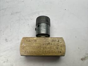 N400b-11fj Parker N400b Hydraulic Flow Control Needle Valve 2000psi 5gpm Used