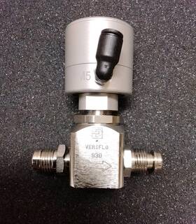 A0568753-3 Parker Veriflo 930 Pneumatic Diaphragm Valve 316l Ss 1/4 Inch Vcr 70 Psi