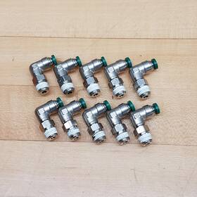 W169plp-2-2 Parker Lot Of 10 - 90 Elbow 1/8 Inch Tube Size Nptf Used
