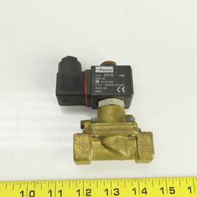 Zb16 Parker 2 Way Normal Open Solenoid Valve Coil 24vdc 1/4 Inch Npt