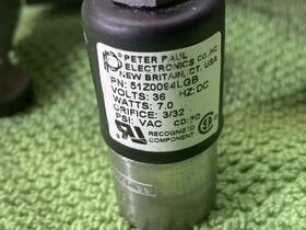 51z0094lgb Peter Paul Electronics Vacuum Solenoid Valve - 3/32 Inch Orifice 36vdc