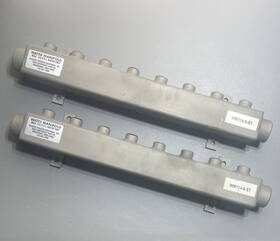 Wm114-8-st Plastic Process Equipment Inc. Lot Of 2 Water Manifold Max 150 Psi