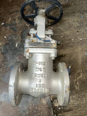 1503fc8gxxx Powell 2 Inch Gate Valve Wcb Class 150# Flanged 285psi 100f B16.34 In