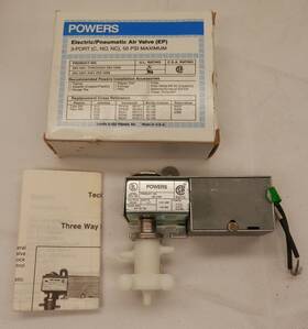 265-1006 Powers Vintage Electric Pneumatic Air Valve Ep #265-1006 3-port 50 Psi Max