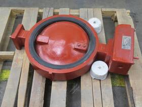 T210962 Pratt 2271718 6 In Pneumatic 150 Steel Wafer Butterfly Valve