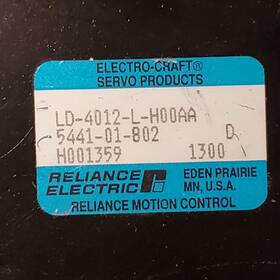 Ld-4012-l-h00aa Reliance Electro-craft Servo Products 5441-01-802 New