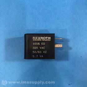 1940068 Rexroth Solenoid Coil 100% Ed 220 Vac 50/60 Hz 5.7 Va Usip