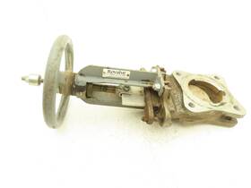 Ss-03r Rovalve S17-a 3 Inch Stainless Knife Gate Valve Lug Style Rubber Seat Rising Stem
