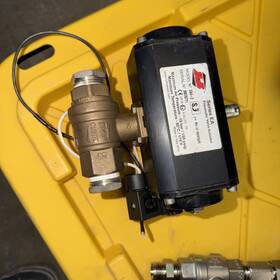 Ea4-2 Rub Nass Magnet New 1 Inch Ball Pneumatic Valve Actuator With Ad-1 And Solenoid