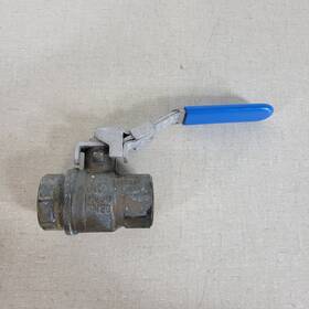 S95e45 Rub 3/4 Inch Fnpt Brass Full Port Ball Valve 600 Cwp Locking Handle