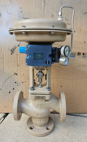 3244-7 Samson 3-way Valve 3277 Actuator And 3725 Positioner 2 Inch Class 150 - Used