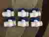 107-136 Sch40 B K Industries Lot Of Six 6 Ball Valve Pvc 1-1 4ips 032888071360