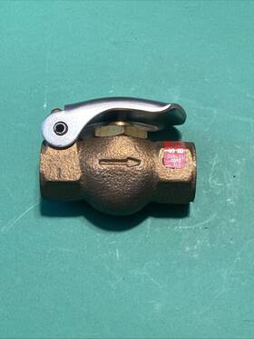 8936-0369 Schrader Bellows Parker Brass Two Way Hand Pneumatic Valve 3/8 Inch Npt