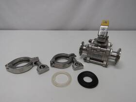N66-cf8m Sharpe 1 Inch N66 Cf8m Stainless Steel 316 Ball Valve With Seals / Clamps
