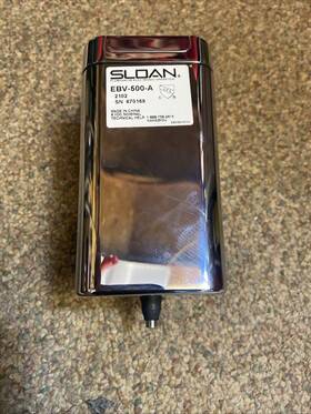 Ebv500a-g Sloan Optima Single Flush Side Mount Chrome Retrofit New