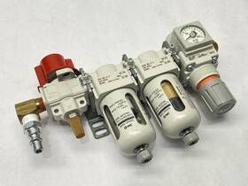 Ac20c-n02e-v-1cz-b Smc Pneumatic Air Preparation Unit F/ms/r Combo