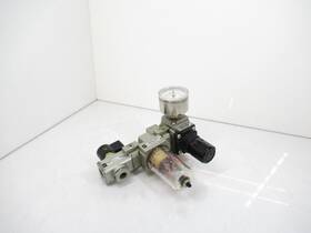 Vhs2000-02 Smc Ar20-f02 Pneumatic Regulator With Af20-f02 Air Filter And Gauge