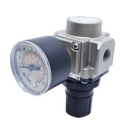 Ar25-n02-z Smc Pneumatic Valve Regulator With Dial Gauge 1/4 Inch Npt 7-125psi Set