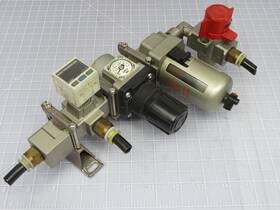 Afm30-f03 Smc Ar30-f03e Pneumatic Mist Seperator/regulator Modular With Digital Pr