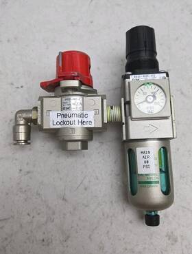 Aw20-n02e-6cz Smc Filter Regulator 7-125 Psi With Vhs30-n02-z Relief Valve 1/4 Inch Npt