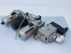 Nav3000-n03-5dzb Smc Flow Filter Set Regulator Pressure Switch Lubricator