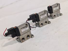 Nvj5143y Smc Lot Of 3 Solenoid Valves 12vdc Coil 20 100 Psi As Shown
