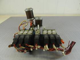 Nvz514-5mz Smc Lot Of 7 Nvz514 Solenoid Valves With Manifold Assembly T99643