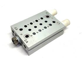 Ss5y3-20-04-00n Smc Valve Manifold Base 4-station
