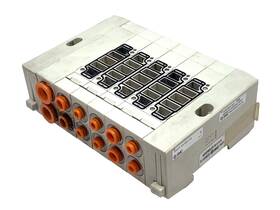 Smc Ss5y3-45-04u-n3 Valve Manifold 4-station 5/32 Inch N3 Din Rail