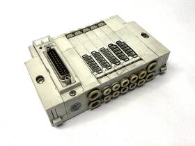 Ss5y3-45nfd-05b-n3 Smc Pneumatic Manifold Assembly 24vdc Missing Connector Pin