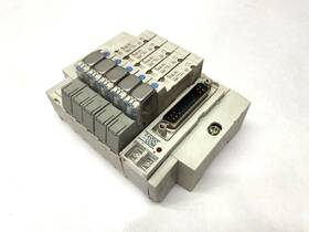 Ss5y3-45nfd-05u-n7 Smc Pneumatic Manifold Assembly 5 Stations 1/4 Inch Ports 24vdc