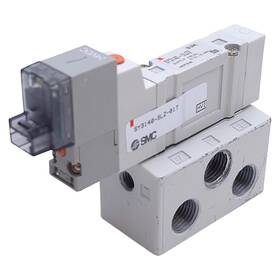 Sy3140-5loz-01t Smc Solenoid Valve 2-position 5-port 24vdc Missing Lead Wire