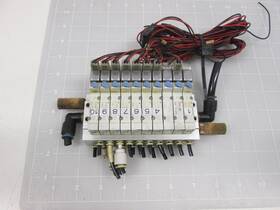 Sy3140-5lze Smc Sy3140-5mze Lot Of 10 Solenoid Valve With Manifold Assembly T61248