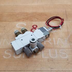 Sy5120-5loz-01t Smc 5 Port Pneumatic Solenoid Valve 24 Vdc - Used