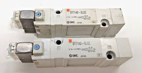 Sy7140-5l0z Smc Solenoid Valve Sy71405l0z 5 Port 2 Position Pneumatic Control Lot Of