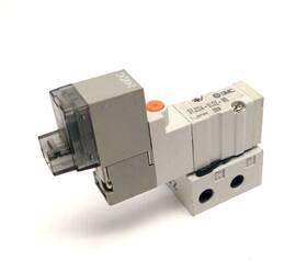 Syj324-5loz-m5 Smc 3-port 2-position Solenoid Valve M5 Base Mounted 24vdc