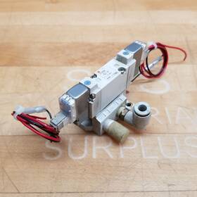 Syj5240-5lz-01 Smc 4 Port Double Solenoid Valve 24 Vdc - Used