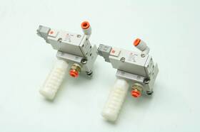 Syj714m-5l0z-02t Smc 2 Manifold Mounted 3 Port Solenoid Valves 24v Coils