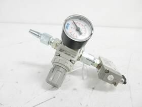 Syja7120-01f Smc Ar20-f02h-b Regulator And Gauge Valve Air Pilot 5/port