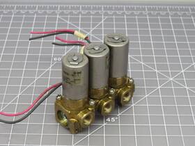 Vdw23-5g-1 Smc T156304 Solenoid Valve Assembly Set Of 3