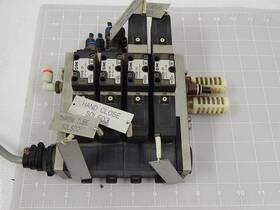 Vfs2100-2fz Smc Lot Of 4 Solenoid Valves With Manifold T86558
