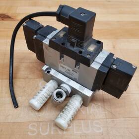 Vfs4310-5dz Smc 5 Port Pilot Solenoid Valve - Used