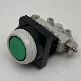 Vm130-01 Smc Pneumatic Push Button Valve Green Momentary